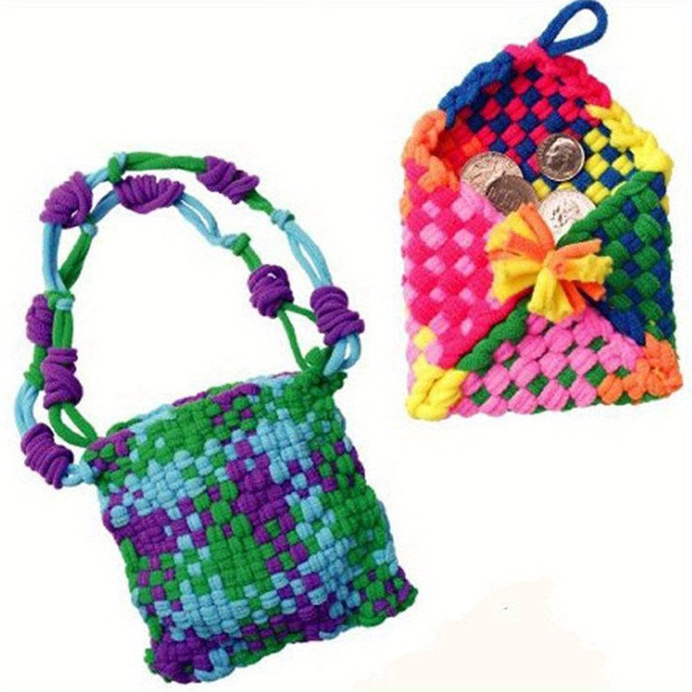 Weaving Loom Kit Arts DIY Rope with 96 Craft Loops for Adults Beginners