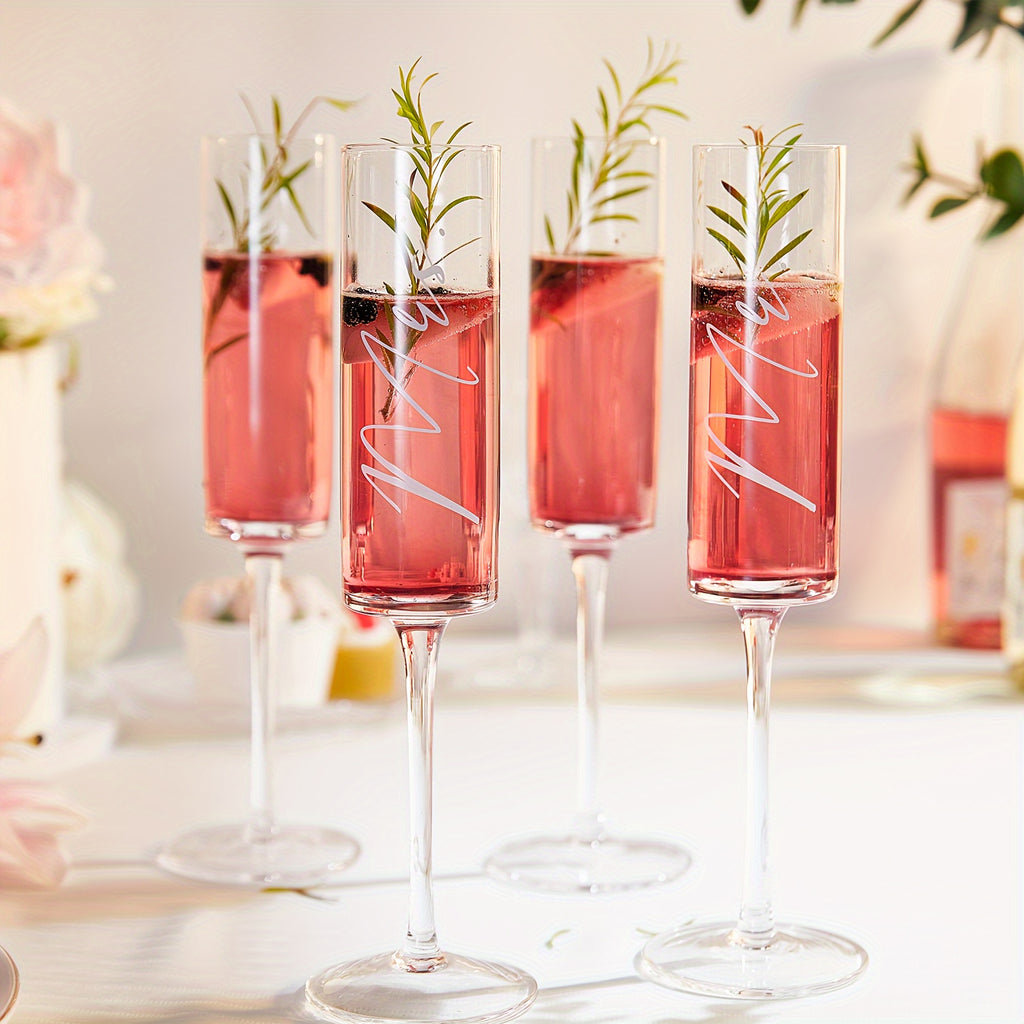 AW BRIDAL Champagne Flutes Bride and Groom Set of 2 Wedding Cake Knife Set Christmas Bridal Shower