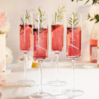 AW BRIDAL Champagne Flutes Bride and Groom Set of 2 Wedding Cake Knife Set Christmas Bridal Shower