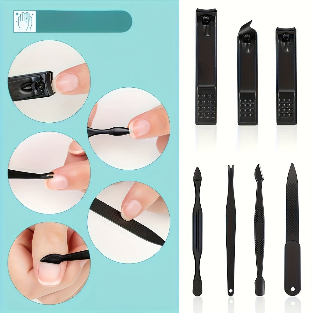 1 Set Nail Clipper Manicure Tool Portable Travel Case