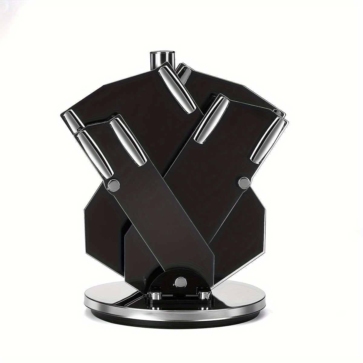 7pcs Damascus Pattern Stainless Steel Kitchen Knife Set with Universal Knife Holder
