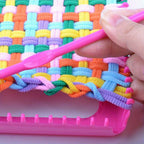 Weaving Loom Kit Arts DIY Rope with 96 Craft Loops for Adults Beginners