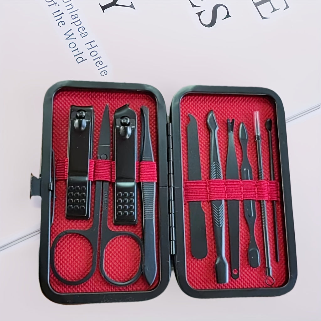 1 Set Nail Clipper Manicure Tool Portable Travel Case