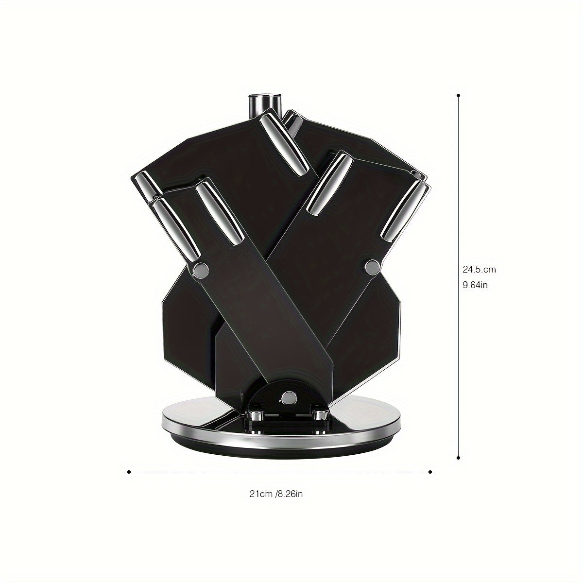 7pcs Damascus Pattern Stainless Steel Kitchen Knife Set with Universal Knife Holder