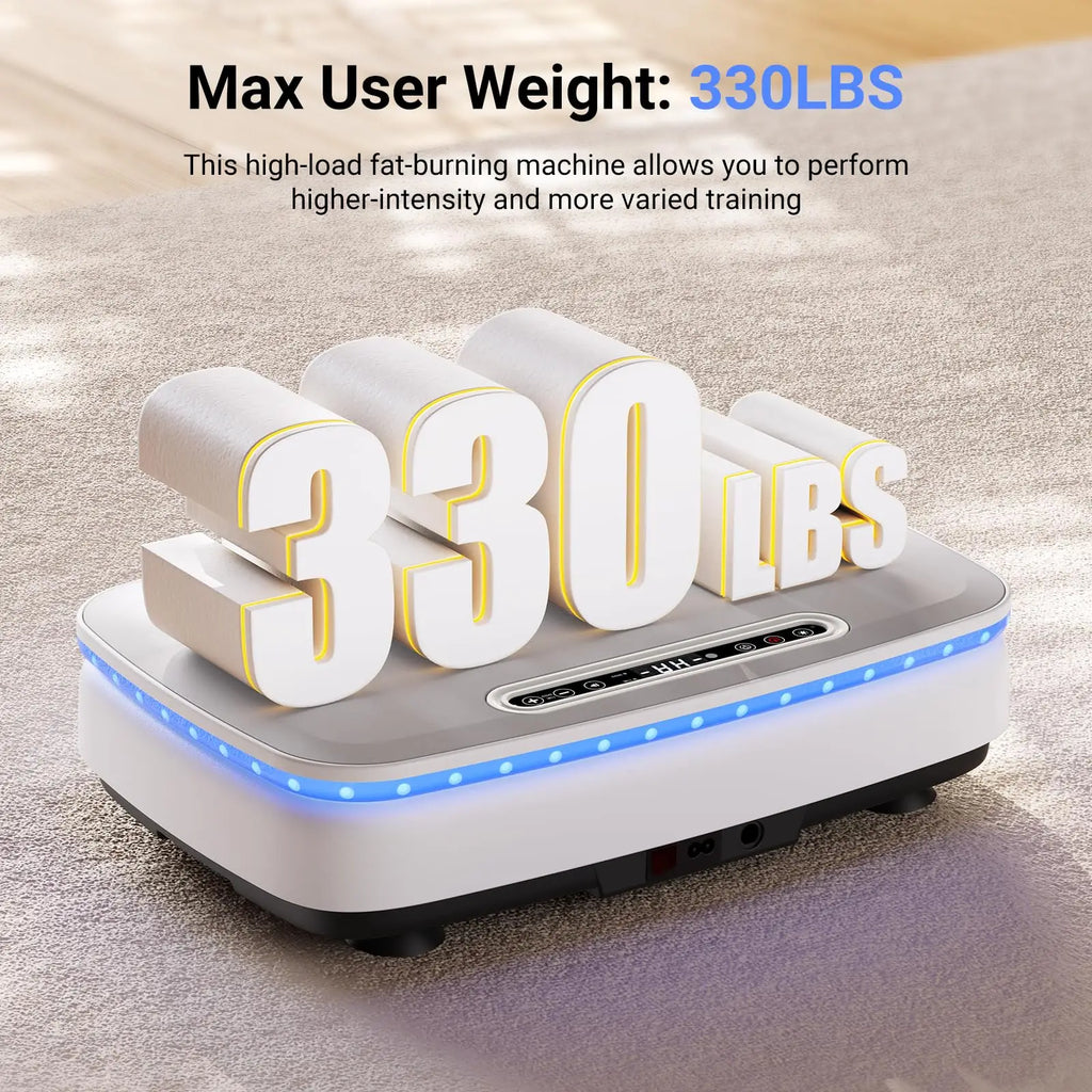 MERACH Vibration Plate Exercise Machine with Light Whole Body Workout