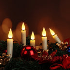 FPOO Candles LED Christmas Timer Remote Flickering Flame