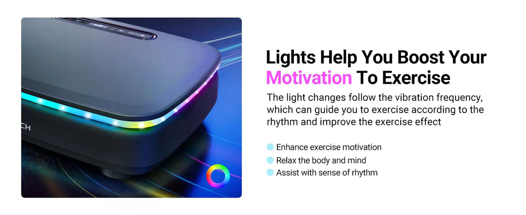 MERACH Vibration Plate Exercise Machine with Light Whole Body Workout