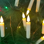 FPOO Candles LED Christmas Timer Remote Flickering Flame