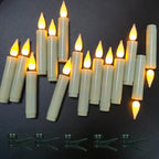FPOO Candles LED Christmas Timer Remote Flickering Flame