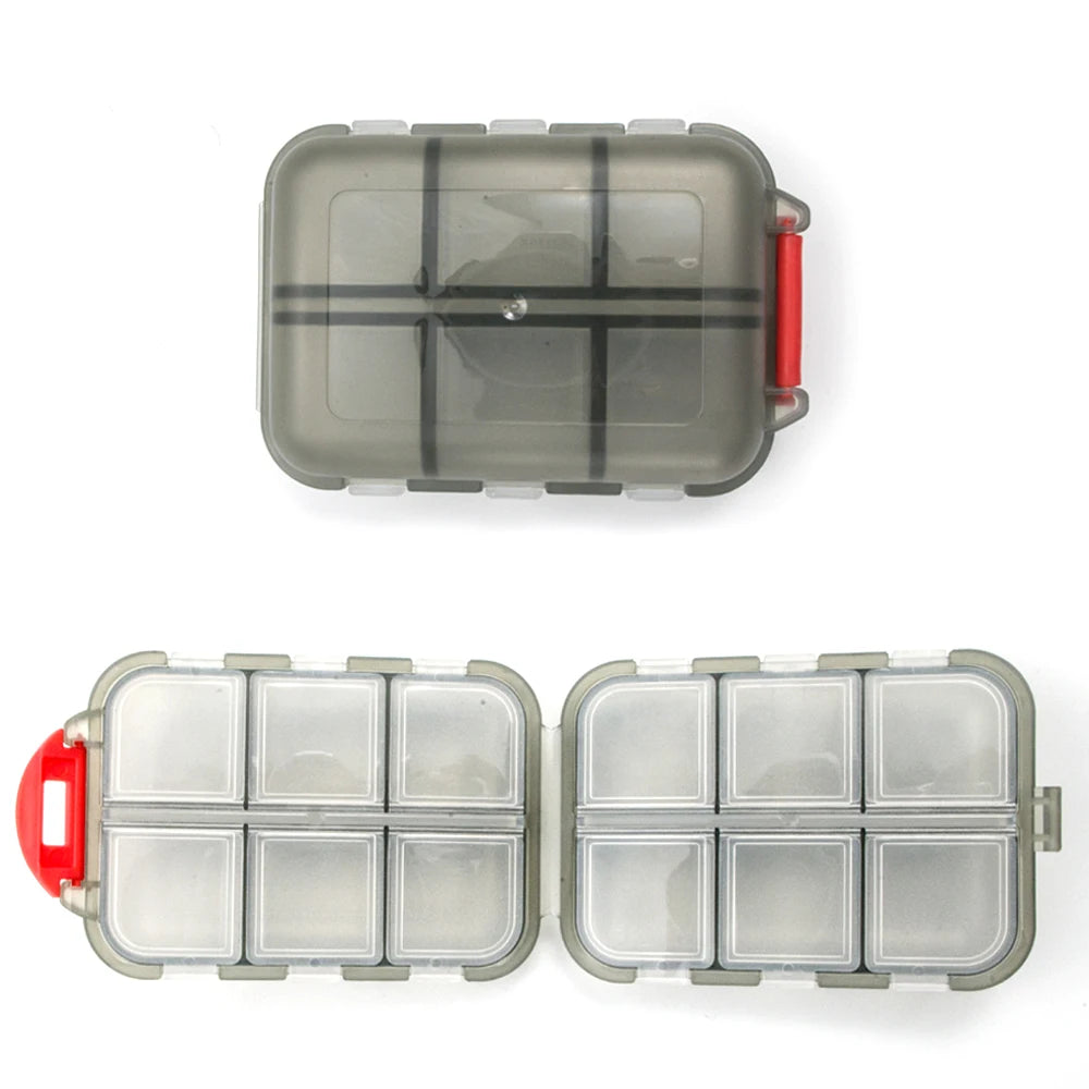 Tcare Portable Pill Case Folding Plastic Empty Drug Organizer Pillbox Travel