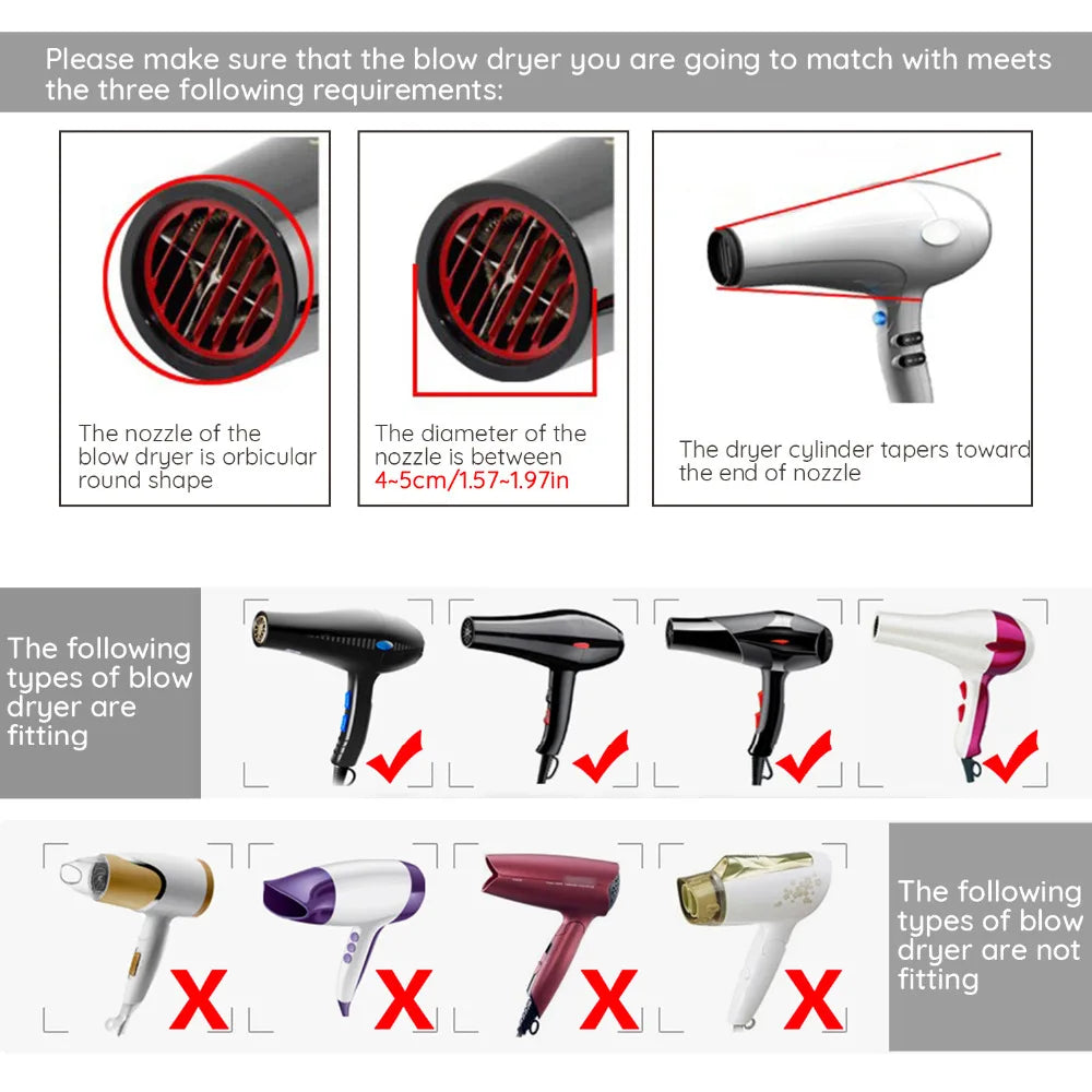 Segbeauty Diffuser for Hair Dryer Curly Wavy Frizz-Free Salon