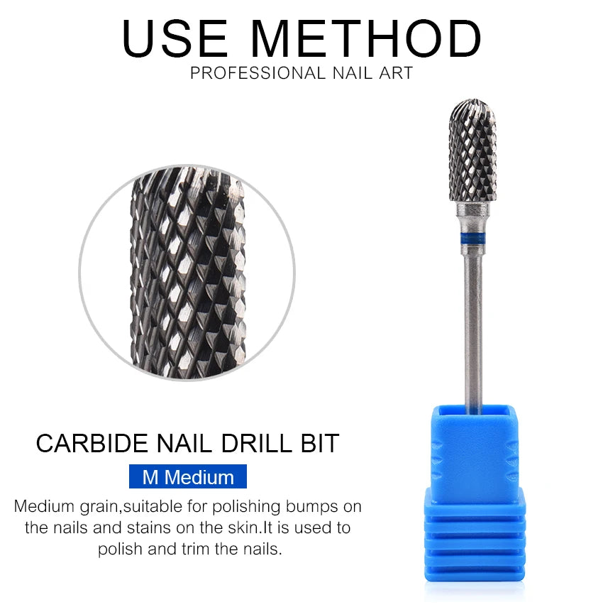 Nail Drill Bits Tool For Electric Manicure Machines  Remove Gel