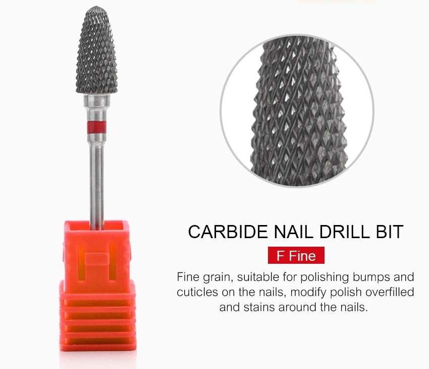Nail Drill Bits Tool For Electric Manicure Machines  Remove Gel