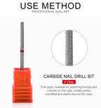 Nail Drill Bits Tool For Electric Manicure Machines  Remove Gel