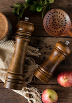 5" 8" 10"  Salt and Pepper Grinder Solid Wood with Strong Adjustable Ceramic Grinder Kitchen Tools