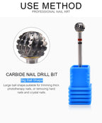 Nail Drill Bits Tool For Electric Manicure Machines  Remove Gel