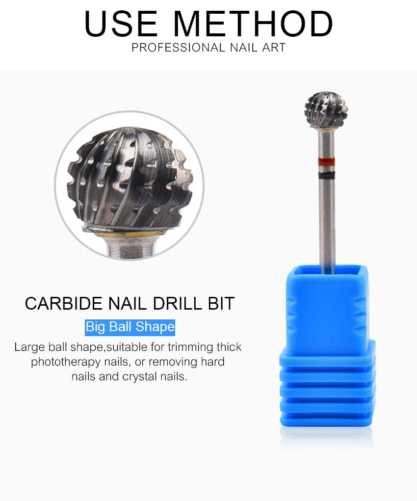 Nail Drill Bits Tool For Electric Manicure Machines  Remove Gel