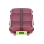 Tcare Portable Pill Case Folding Plastic Empty Drug Organizer Pillbox Travel