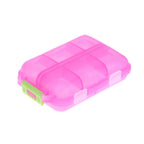 Tcare Portable Pill Case Folding Plastic Empty Drug Organizer Pillbox Travel