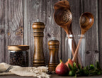 5" 8" 10"  Salt and Pepper Grinder Solid Wood with Strong Adjustable Ceramic Grinder Kitchen Tools