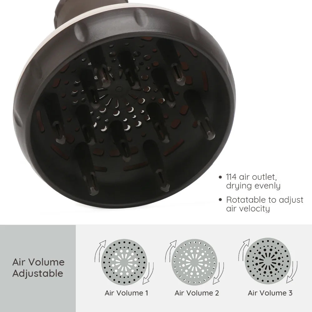 Segbeauty Diffuser for Hair Dryer Curly Wavy Frizz-Free Salon