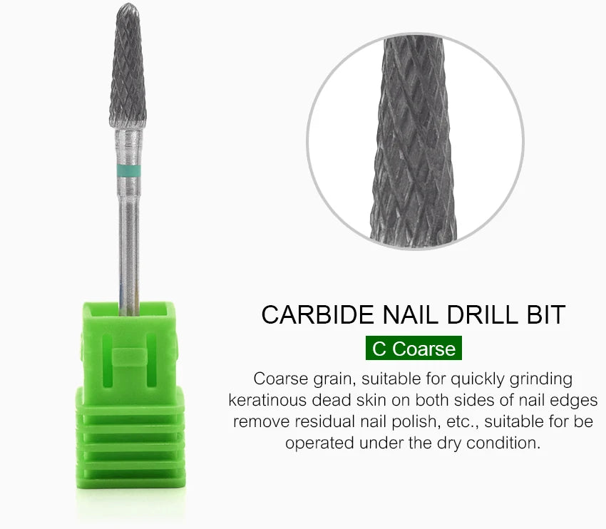 Nail Drill Bits Tool For Electric Manicure Machines  Remove Gel