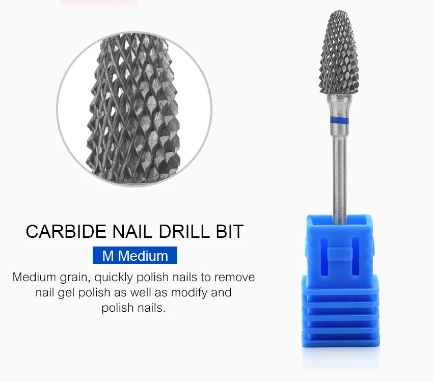 Nail Drill Bits Tool For Electric Manicure Machines  Remove Gel