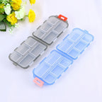 Tcare Portable Pill Case Folding Plastic Empty Drug Organizer Pillbox Travel