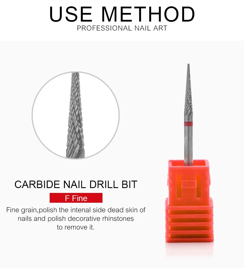 Nail Drill Bits Tool For Electric Manicure Machines  Remove Gel