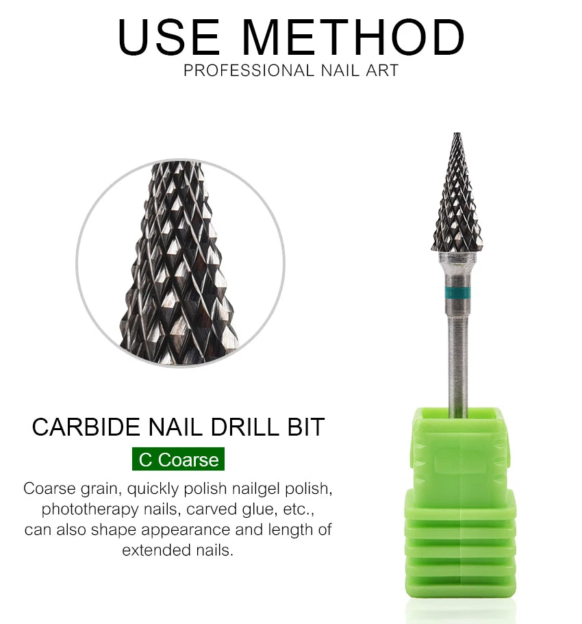 Nail Drill Bits Tool For Electric Manicure Machines  Remove Gel