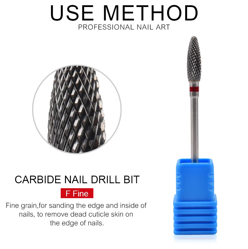 Nail Drill Bits Tool For Electric Manicure Machines  Remove Gel