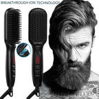 Heating Straightening Comb Brush Men Quick Beard Straightener Styling Iron Smoothing Comb