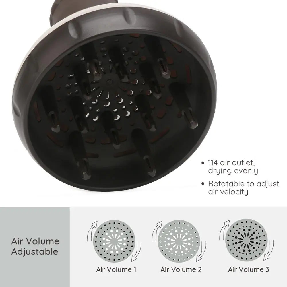 Segbeauty Diffuser for Hair Dryer Curly Wavy Frizz-Free Salon