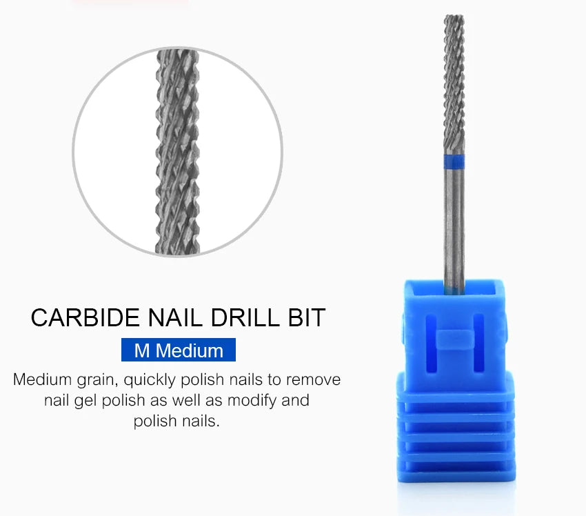 Nail Drill Bits Tool For Electric Manicure Machines  Remove Gel