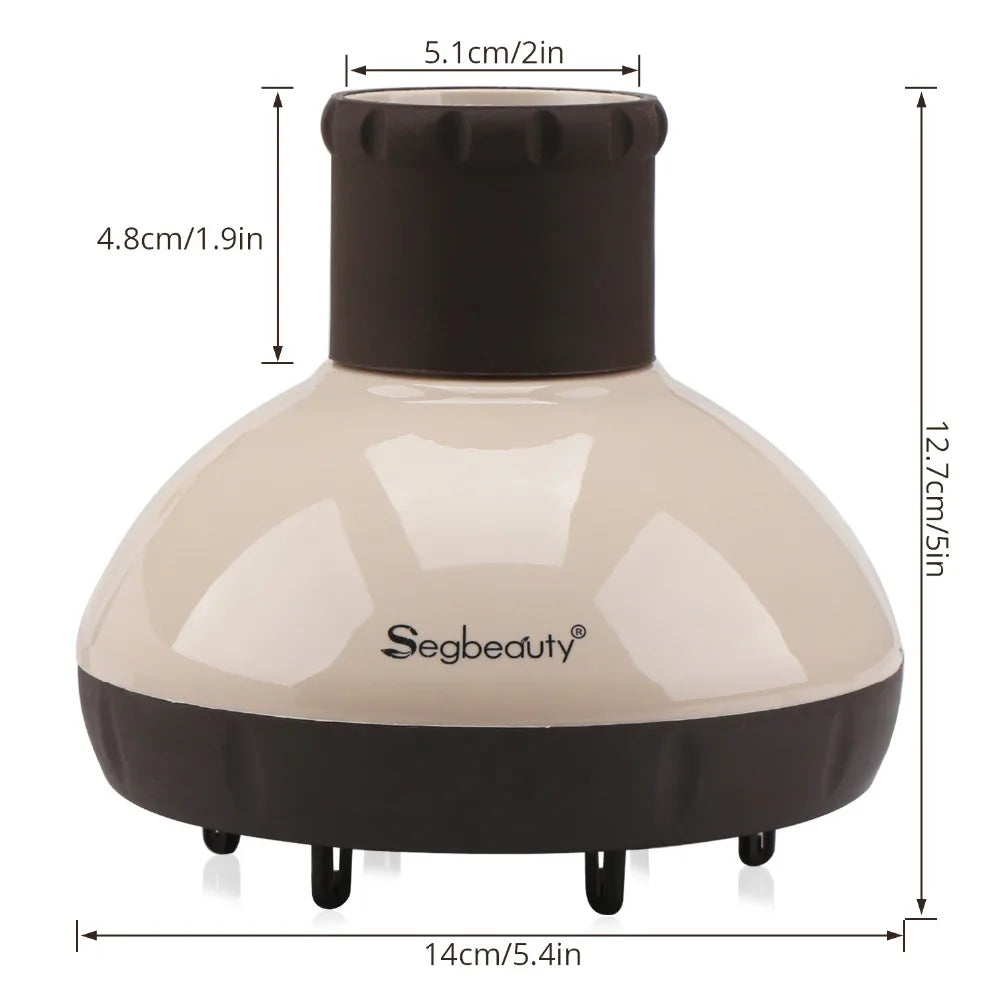 Segbeauty Diffuser for Hair Dryer Curly Wavy Frizz-Free Salon