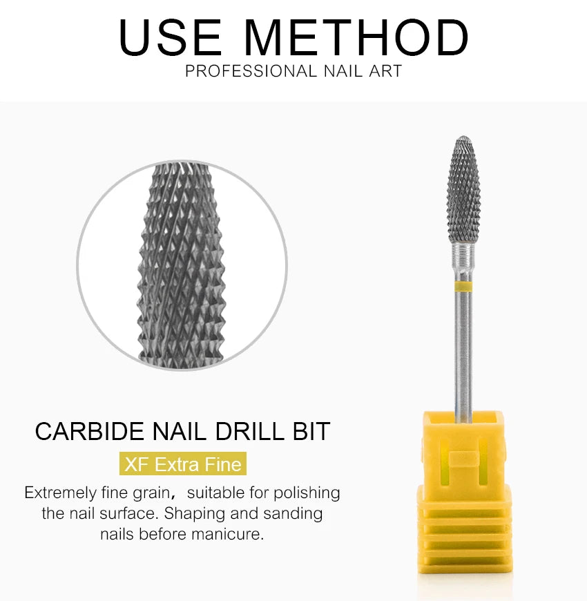 Nail Drill Bits Tool For Electric Manicure Machines  Remove Gel