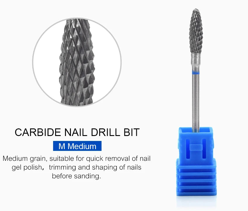 Nail Drill Bits Tool For Electric Manicure Machines  Remove Gel