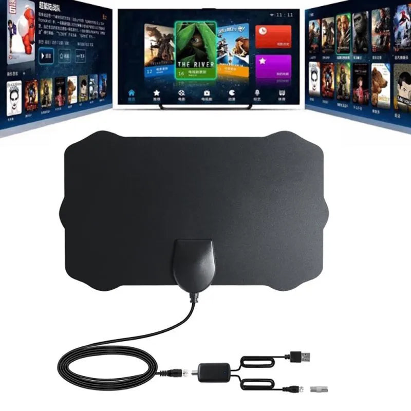 Nieuwe Indoor Digitale Hdtv Antenne Tv 120 Miles Radius Versterker DVB-T2 Isdb-Tb Clear Satellietschotel Signal Ontvanger
