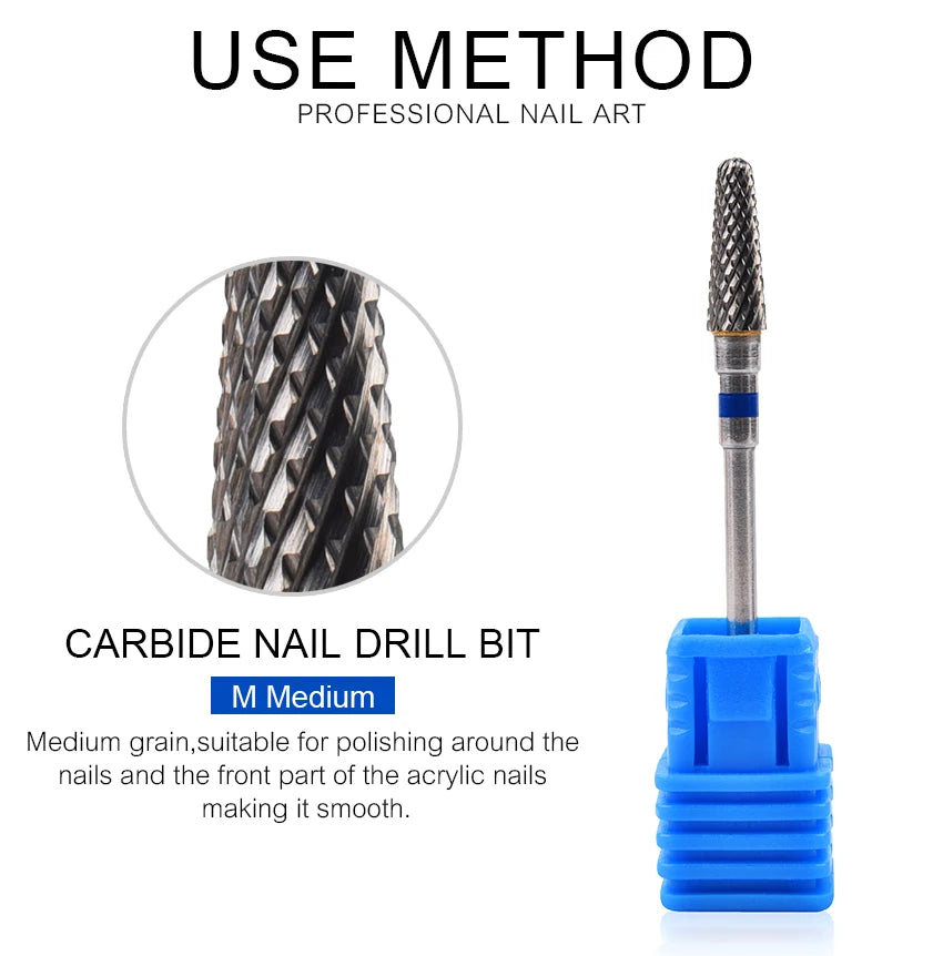 Nail Drill Bits Tool For Electric Manicure Machines  Remove Gel