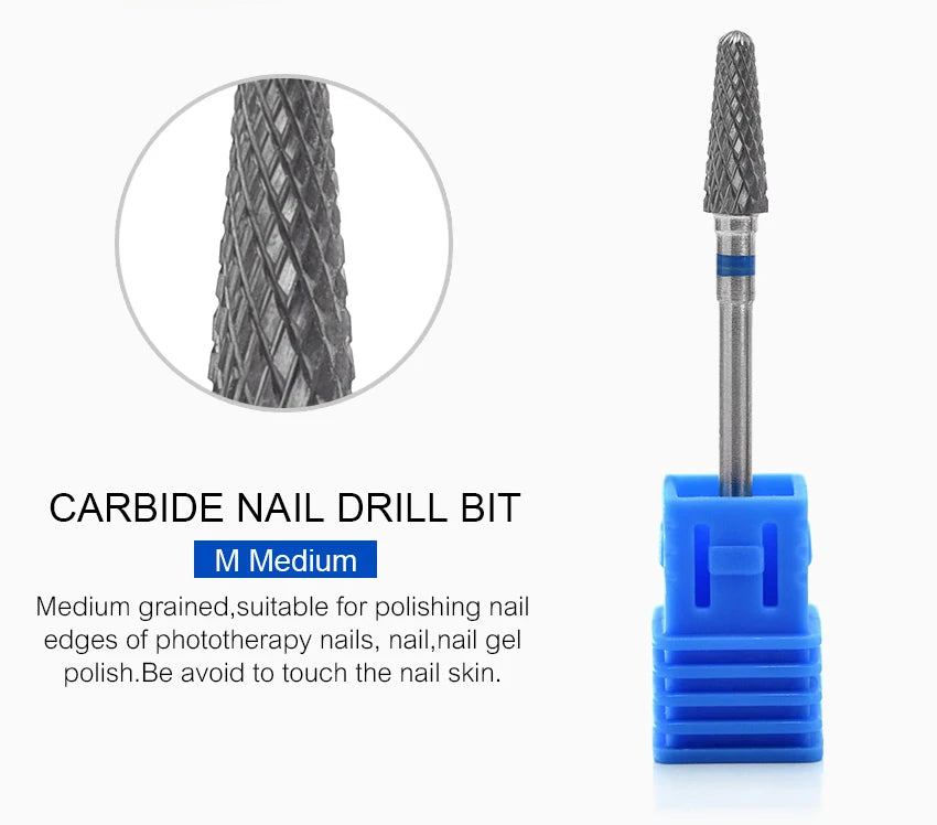 Nail Drill Bits Tool For Electric Manicure Machines  Remove Gel