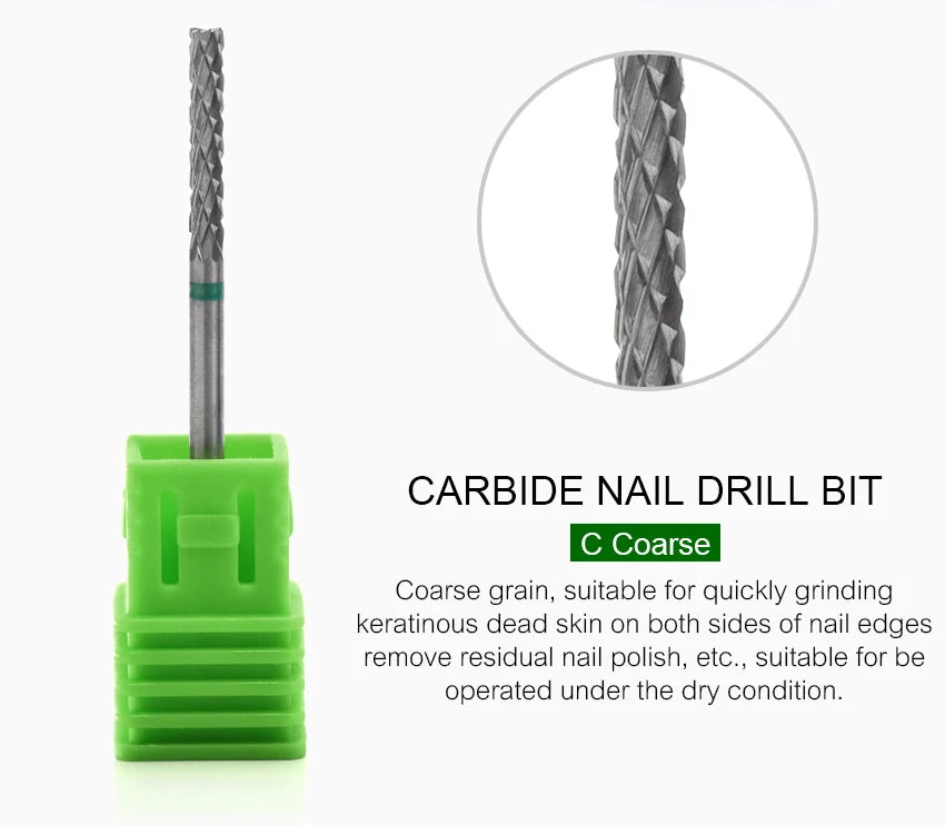 Nail Drill Bits Tool For Electric Manicure Machines  Remove Gel