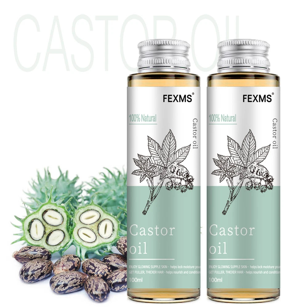 100% Pure Castor Oil For Hair Growth Eyelashes And Eyebrows Carrier Oil For Essential Oils Aromatherapy And Massage
