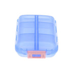Tcare Portable Pill Case Folding Plastic Empty Drug Organizer Pillbox Travel