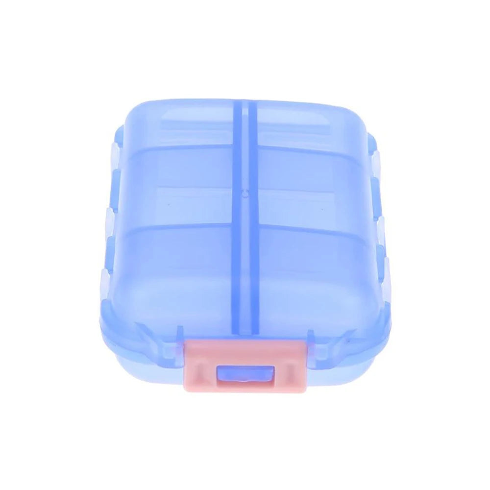 Tcare Portable Pill Case Folding Plastic Empty Drug Organizer Pillbox Travel