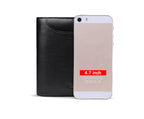 Genuine Leather Wallet Men's Business Card Holder Short Zipper