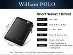 Genuine Leather Wallet Men's Business Card Holder Short Zipper
