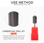 Nail Drill Bits Tool For Electric Manicure Machines  Remove Gel