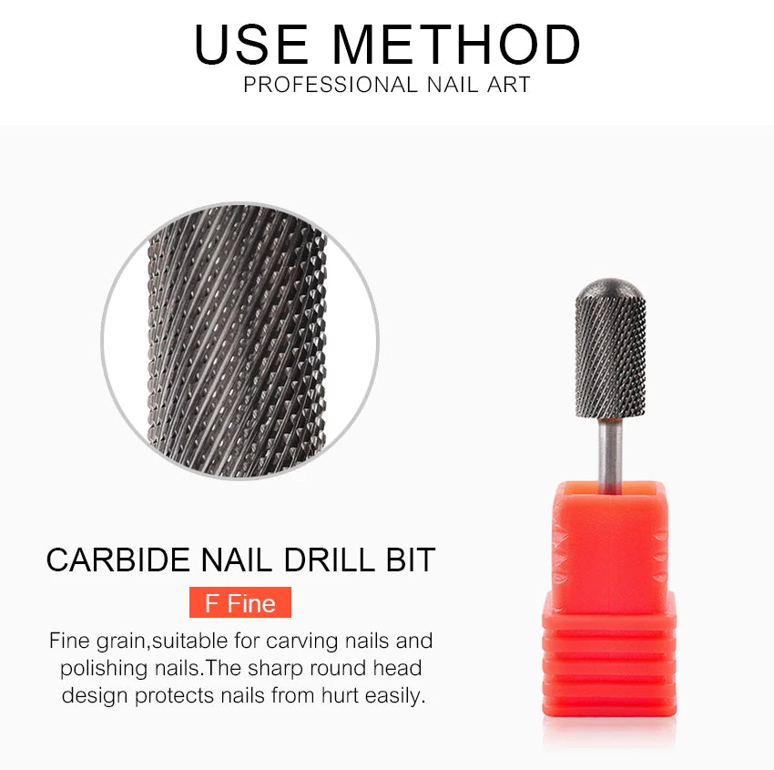 Nail Drill Bits Tool For Electric Manicure Machines  Remove Gel