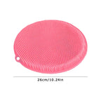 Scrubber Shower Massage Pad Silicone Wall Mounted Back Reusable Cleaning Brush Feet Washer Mat