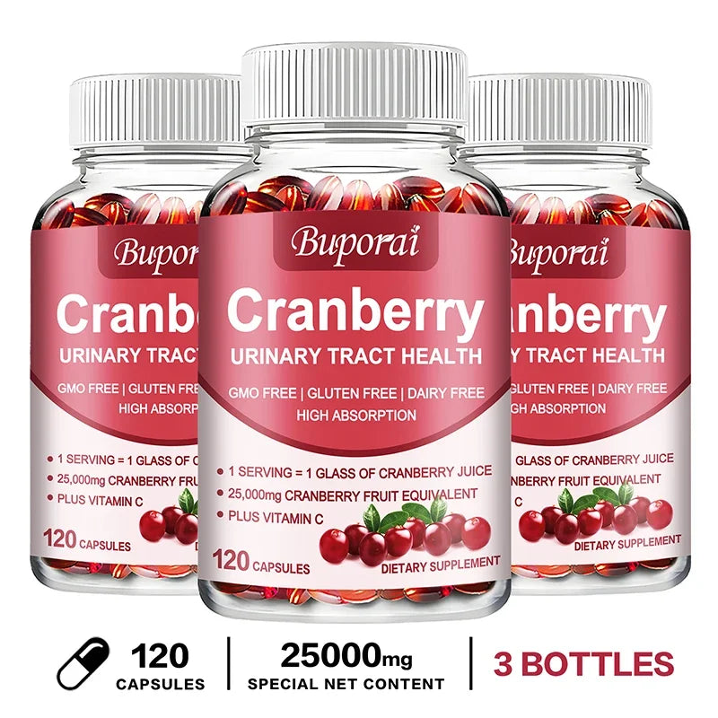 Cranberry Capsules Supports Cardiovascular Health Enhances Immunity Supports Urinary Tract Health